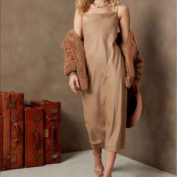NWT Banana Republic Satin Slip Dress - Picture 1 of 8
